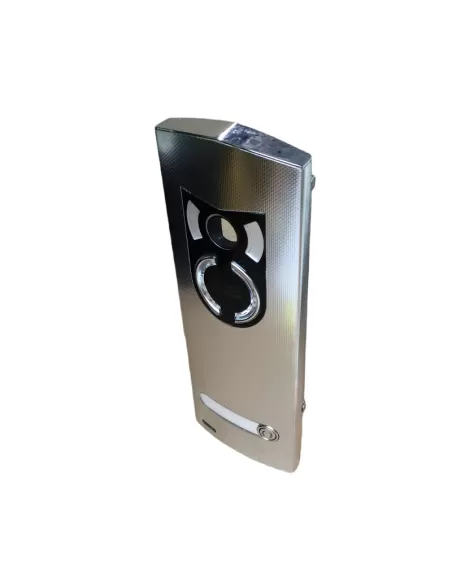 Vimar 1221 Plaque audio-vidéo 2 modules Ik10 1 bouton Acier